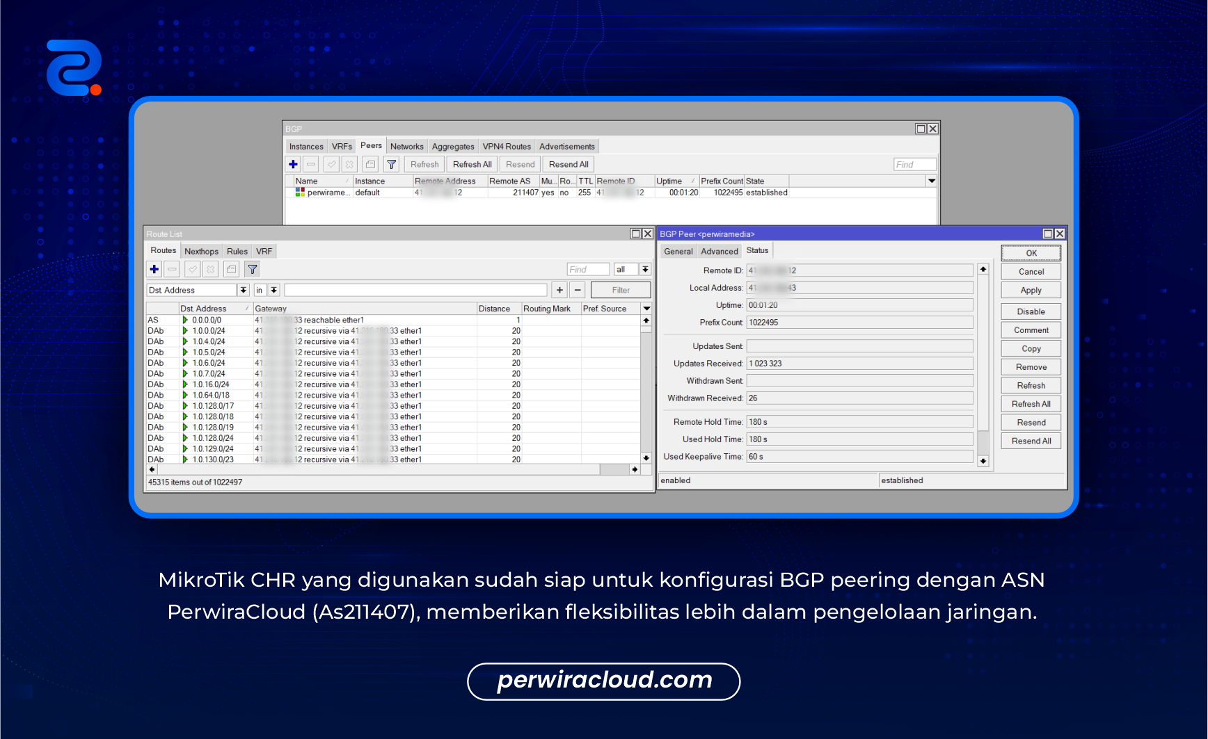 BGP Session AS211407
